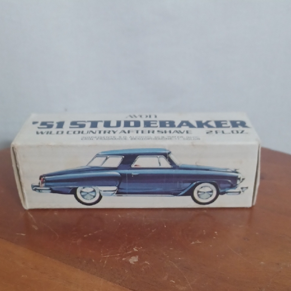 Avon Blue '51 Studebaker After Shave Bottle